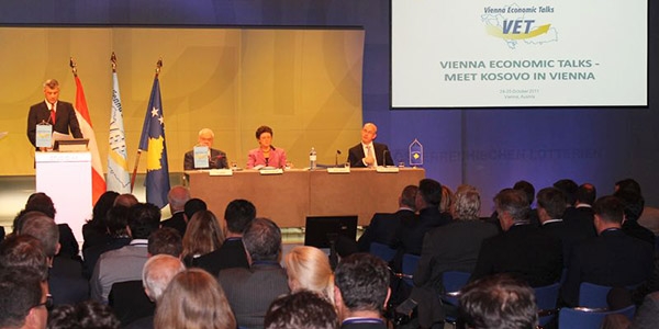 The November 2011 Vienna Economic Talks meeting with High-ranking Delegation from Kosovo, led by Kosovo's Prime Minister, focused on challenges and opportunities for investment climate in Kosovo. 