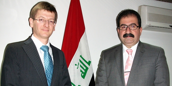 Mission Feb 2013, meeting between Oliver Mader , Project Director, HD, and Mr Ayad Namik Majid, Secretary General of the Iraqi COR. 
